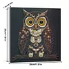 Framed Owl - DIY Button Art Painting Kit for Creativity DIY Pearl Dot Crafts for Gift Home Wall Decor 30*30CM
