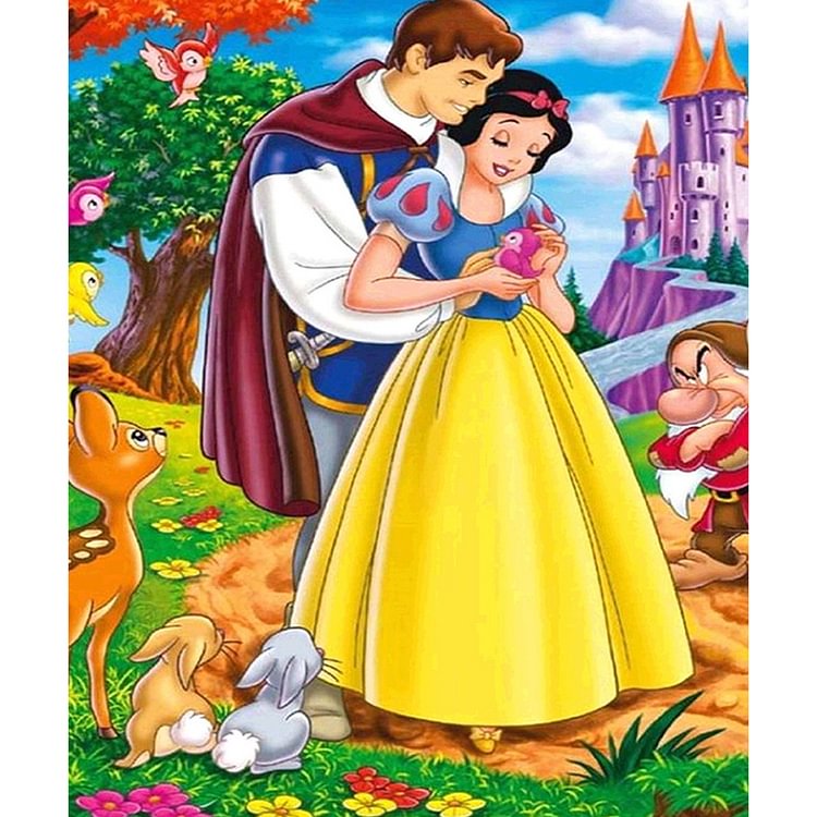 Snow White And The Prince 50*60CM(Canvas) Full Square Drill Diamond Painting gbfke