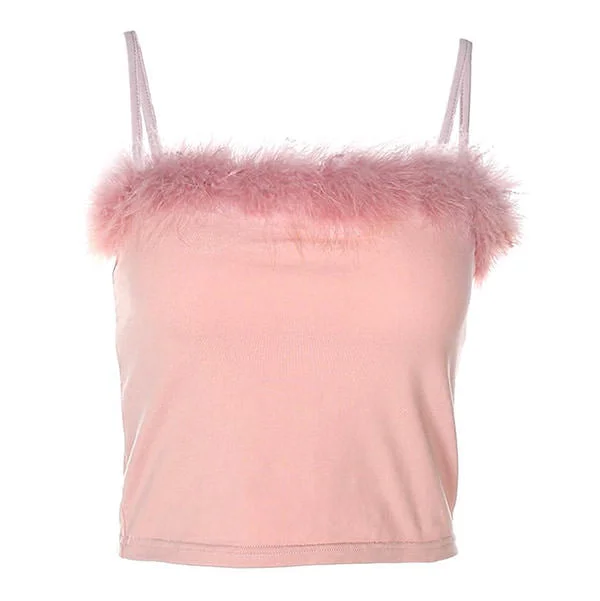 Pink Furry Top