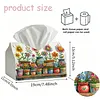 Diamond Painting PU Plant Tissue Box Tissue Holder