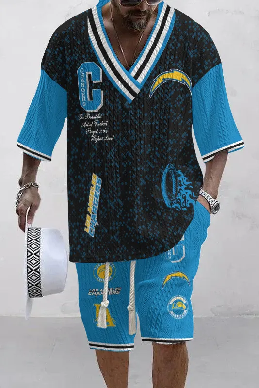 Los Angeles Chargers Limited Edition Top And Shorts Two-Piece Suits