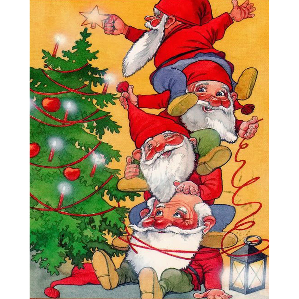 

Gnome for Christmas - Round Drill Diamond Painting - 40*50CM, 501 Original