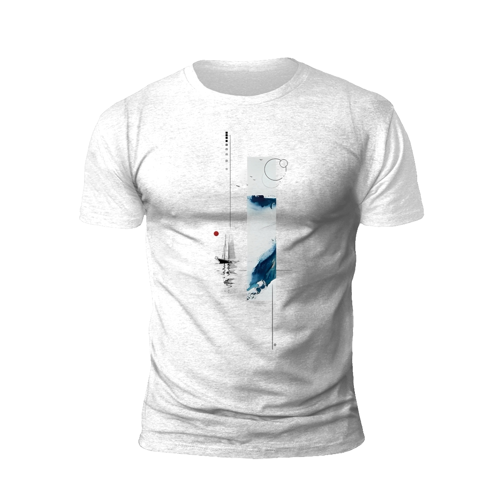 Nautical Reflections: A Seafaring Artwork T-shirt