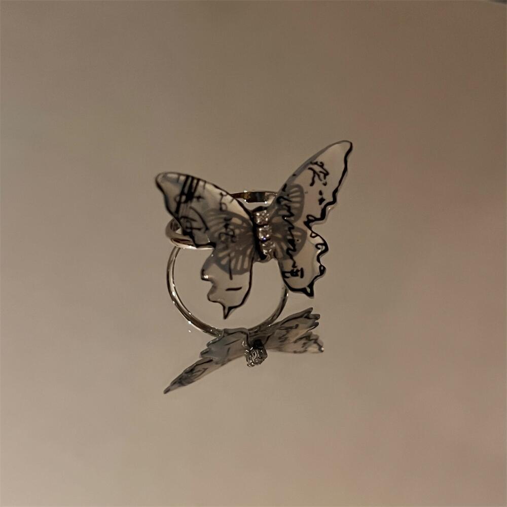 Rotimia Atmospheric Ink Butterfly Ring