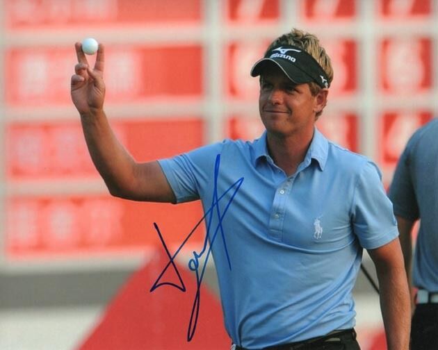 *LUKE DONALD*SIGNED*GOLF*Photo Poster painting*AUTOGRAPHED*8 X 10*PGA*PGA TOUR*COA*