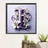 Diamond Painting -DIY Round Drill Letter I（40x40cm）