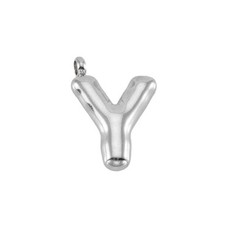 2 Pieces 24mm 304 Stainless Steel Letter Pendant Chain