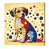 Framed Dog - DIY Button Art Painting Kit for Creativity DIY Pearl Dot Crafts for Gift Home Wall Decor 30*30CM