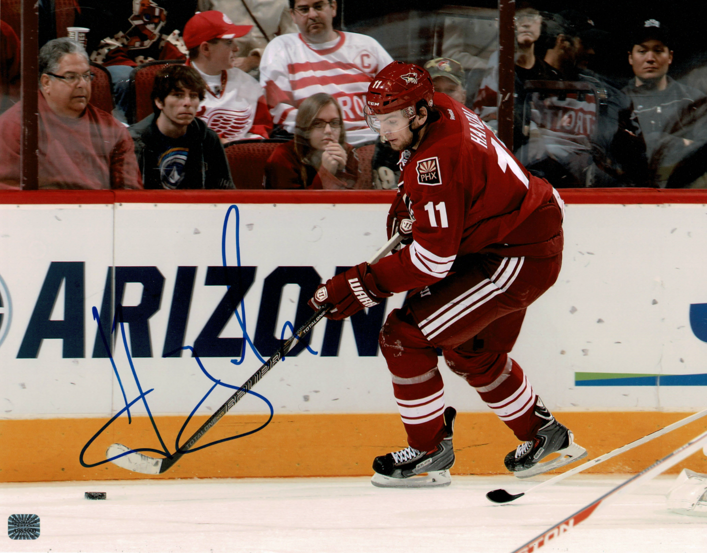 Martin Hanzal signed autographed 11x14 Photo Poster painting! RARE! AMCo Authenticated! 9290