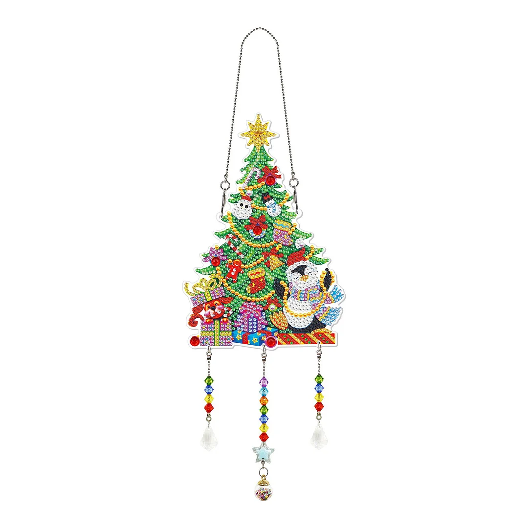 DIY Diamond Crystal Light Catching Jewelry Ornament - Christmas Tree