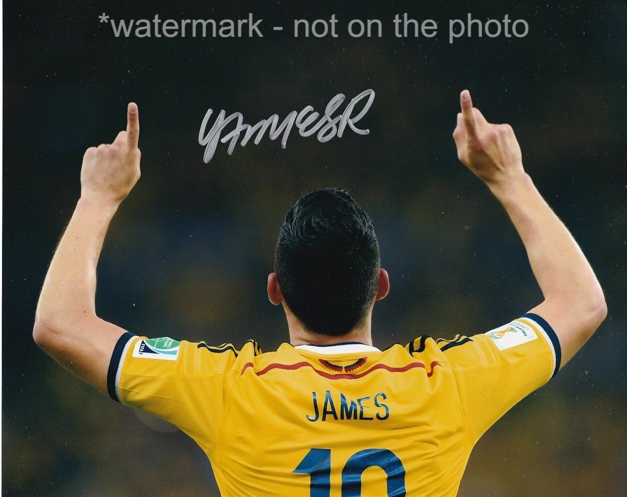 JAMES RODRIGUEZ SIGNED AUTOGRAPH 8X10 Photo Poster painting COLOMBIA AL-RAYYAN SC