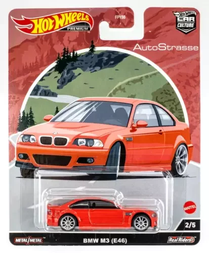 Hot Wheels Car Culture Auto Strasse BMW M3 Diecast Car HCK19 1/64 Toy