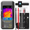 BSIDE Thermal Imaging Camera Multimeter, 320 x 320 IR Resolution with 15 Thermal Palettes, 20000 Counts with 3.98 Inch Touch LCD, Measuring Cap, AC Clamp, Temperature Diode for Electrical Home Electronic Inspection