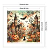 (Stamped/Counted) Halloween House-11CT Cross Stitch 50*50cm/19.69*19.69in