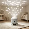 Dynamic Rotating LED Ocean Light Projector Dimmable Brightness & Flexible Stable Base Design Night Light Projector USB Powered & Versatile for Kids Bedroom Decoration
