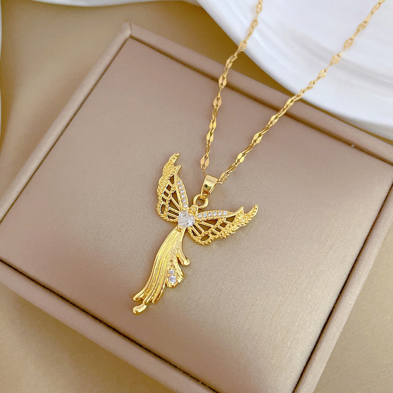 Moon Geometric Stainless Steel Stainless Steel Necklaces