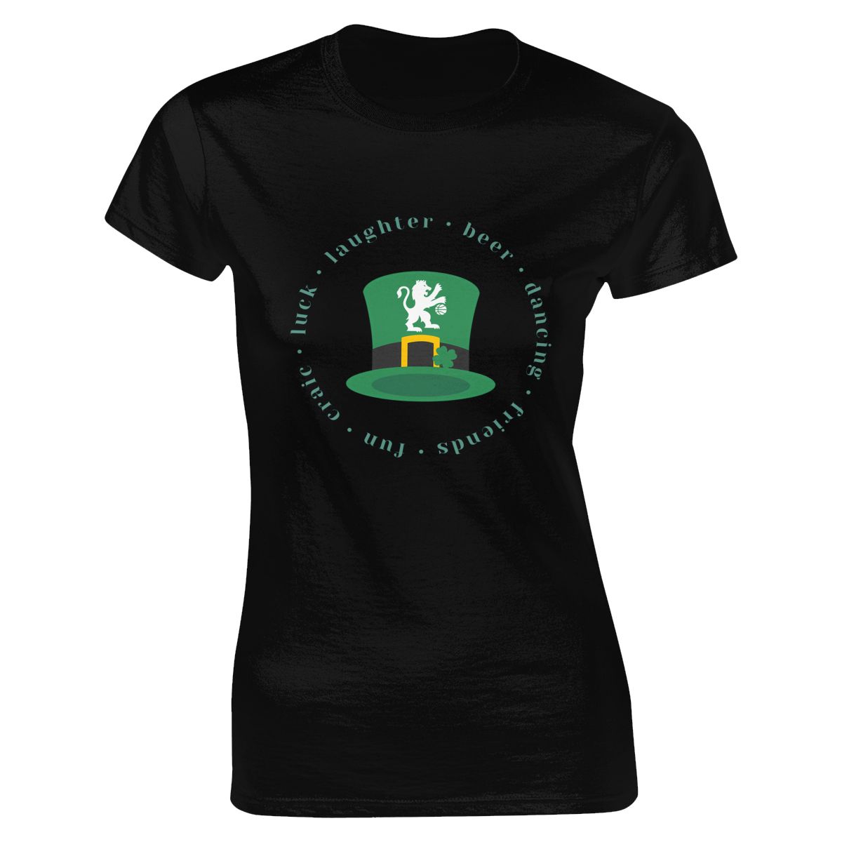 Sacramento Kings Green Lucky St Patrick's Day Women's Short-Sleeve Cotton Tee