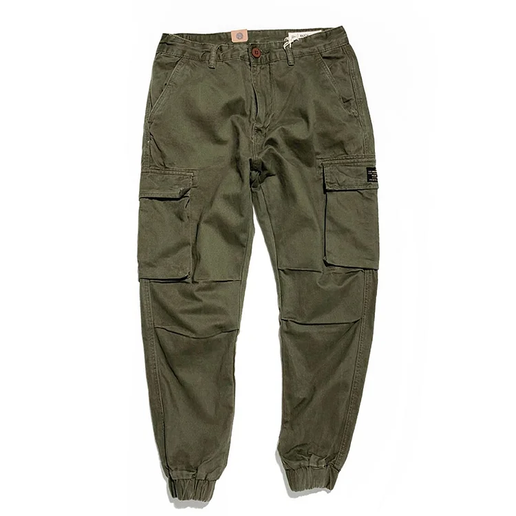 Vintage Washed Cargo Casual Pants