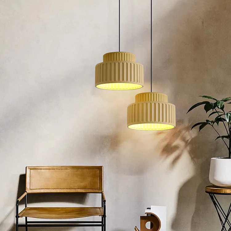 Wabi Sabi Modern Simple Cream Dining Room Pendant Light
