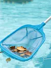 Pool Cleaning Nets Pole Leaf Skimmer Net With Short Pole Swimming Pool Cleaning Net Lightweight Deep-Water Pools Leaf Nets for Fine Debris in Inground/Above Ground