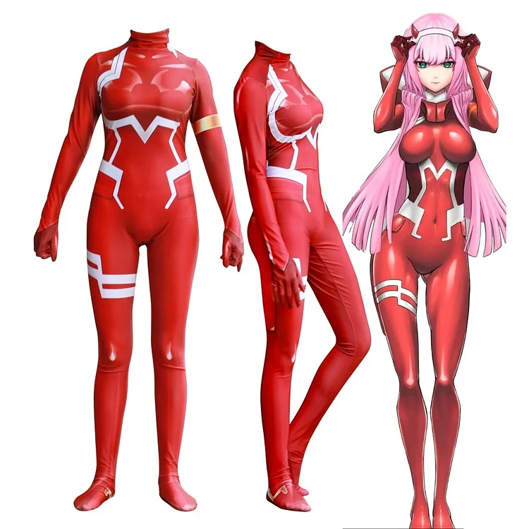 Zero Two 02 DARLING in the FRANXX Cosplay Jumpsuit