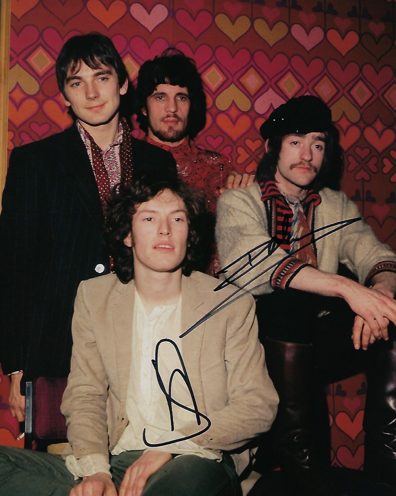 GFA Dave Mason & Steve Winwood * TRAFFIC * Band Signed 8x10 Photo Poster painting PROOF AD2 COA