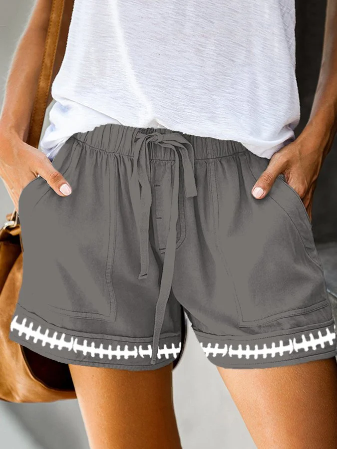 Women's Football Lover Casual Shorts