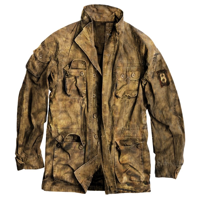 Men's outdoor tactical distressed printed jacket / [viawink] /