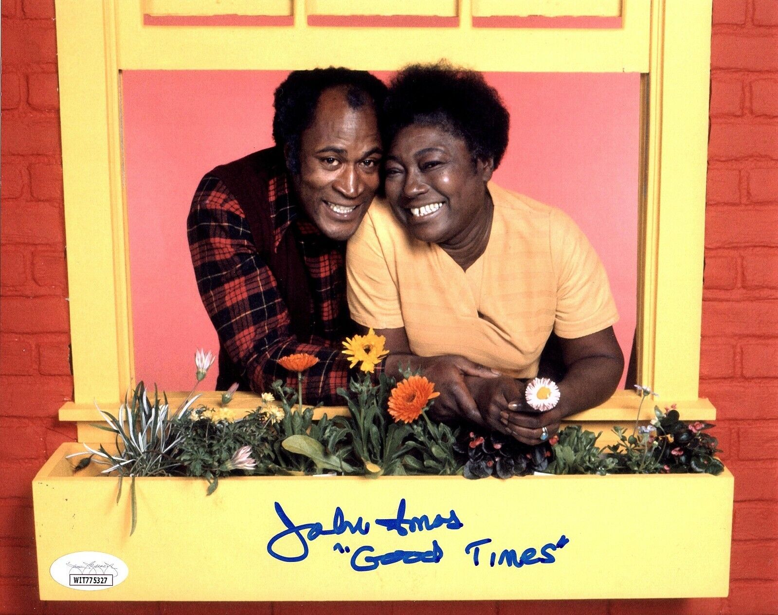 JOHN AMOS Autograph Hand SIGNED 8x10 GOOD TIMES Photo Poster painting JSA CERTIFIED WITNESSED