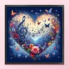 Heart-Shaped Flowers-11CT Stamped Cross Stitch 40*40cm/15.75*15.75in tapestrymarket