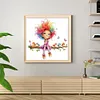 Rainbow Girl Bead Embroidery Kit Pre-Printed Bead Cross stitch