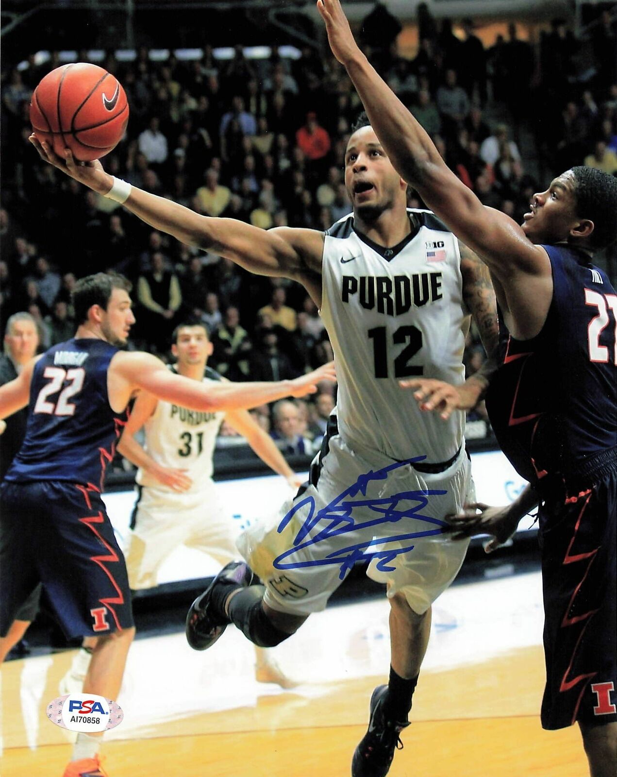 Vincent Edwards signed 8x10 Photo Poster painting PSA/DNA Purdue Boilermakers Autographed