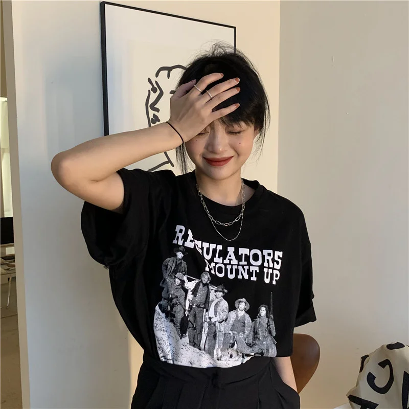 Brownm Brownm Short-Sleeved T-Shirt Women 2023 New Summer Loose Design Sense BF Wind Couples Wear Clothes Ins Tide