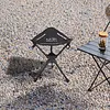 Portable Folding Tripod Stool 360 Rotating Camping Stool Foldable Tripod Chair