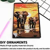 Elefant Kristall Notizblock Skizzenbuch - 5d DIY Handwerk Notizbuch