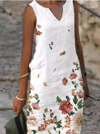 Women Long Sleeve V-neck Graphic Floral Printed Top