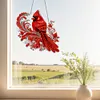 Pendentif diamant perceuse cardinal rouge &agrave; un seul c&ocirc;t&eacute;