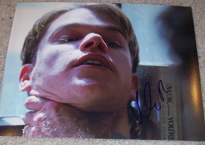 MATT DAMON SIGNED AUTOGRAPH ROUNDERS GOOD WILL HUNTING 11x14 Photo Poster painting w/EXACT PROOF