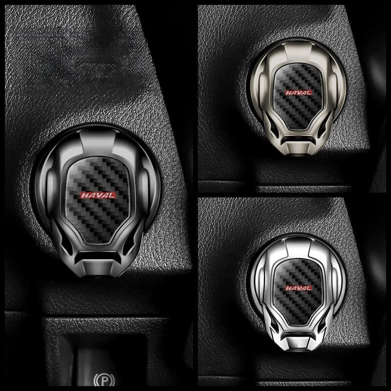 Car one-button start protection cover decorative ignition switch button