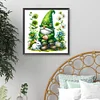 Diamond Painting-DIY Full Round Drill Green Gnome(40*40 CM)