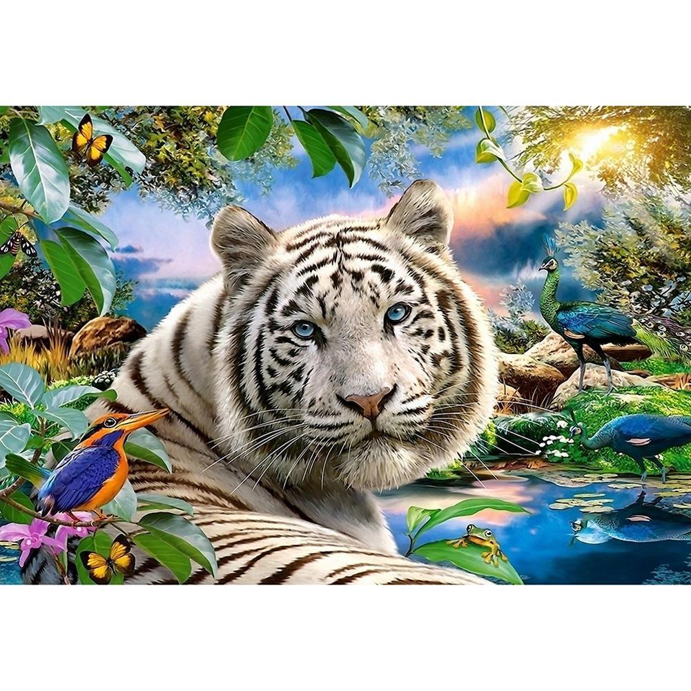 

40x30cm Round Drill Diamond Painting - Animals World, 501 Original