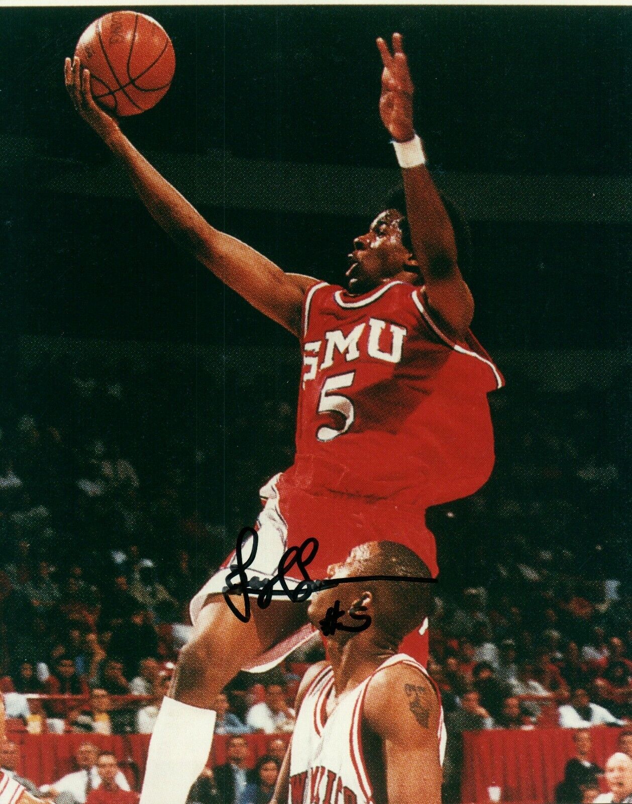 Jeryl Sasser NCAA College SMU Hand Signed Autograph 8x10 Photo Poster painting