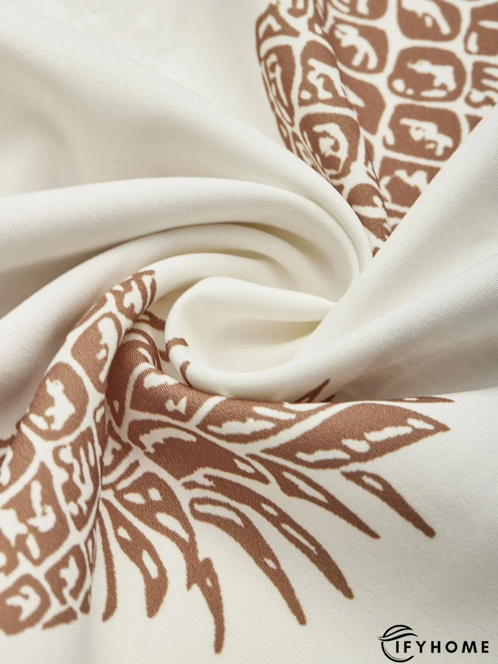 Casual Pineapple Shirt Collar Long Sleeve Blouse | IFYHOME