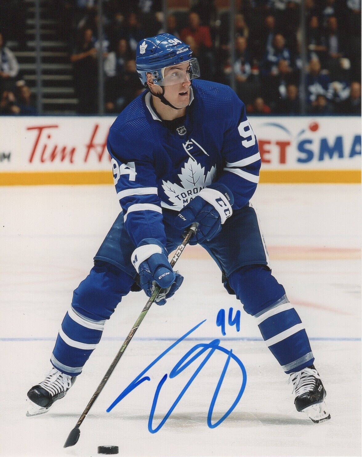 Toronto Maple Leafs Tyson Barrie Signed Autographed 8x10 NHL Photo Poster painting COA #4