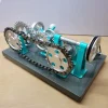 Motor Transmission Model Toy, Metal Machinery Demonstration Gear, Rotation Instrument, Relation Scientific Experiment