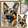 German Shepherd-11CT Stamped Cross Stitch 40*53cm tapestrymarket