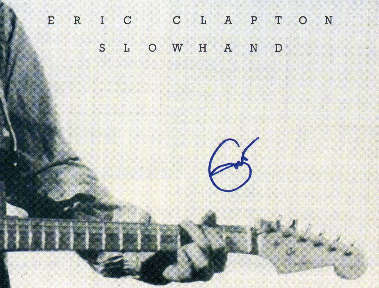 ERIC CLAPTON Signed 'Slowhand' Photo Poster paintinggraph - B&W Rock Singer Guitarist - preprint