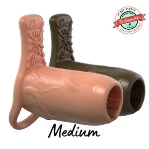 pornhint Pornhint Penis Sleeve w/ Clit Stimulator - Pleasure Sleeves - Medium Girth Enhancer