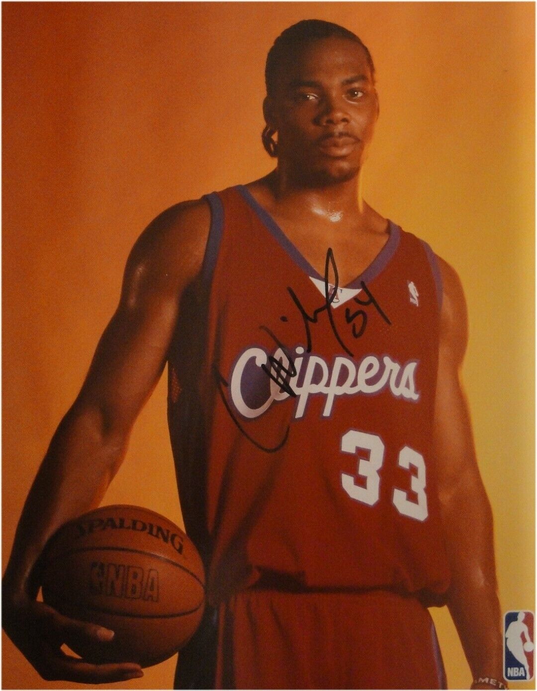 Chris Wilcox Hand Signed Autographed 16x20 Photo Poster painting Los Angeles Clippers Pose