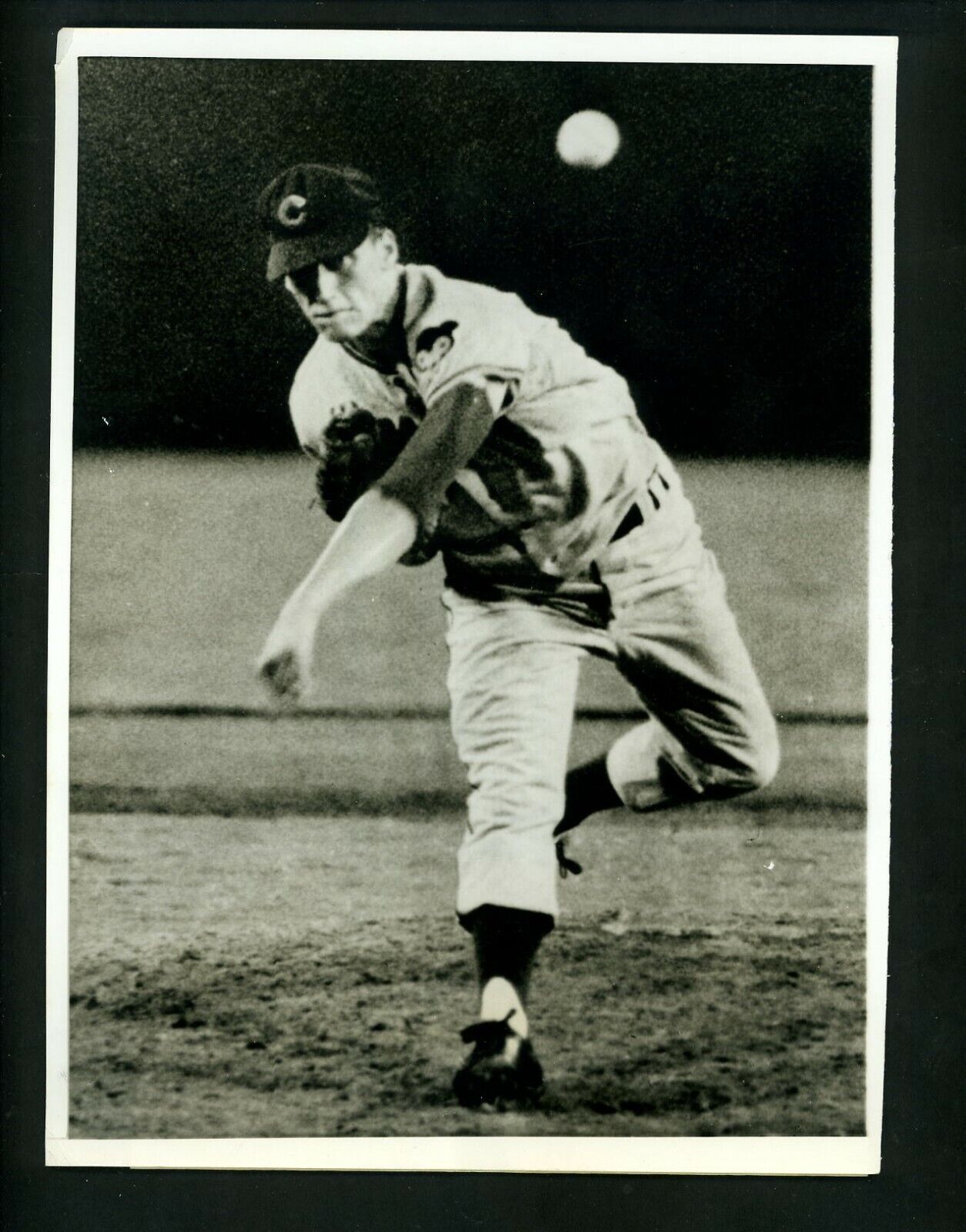 Ken Holtzman two-hit shutout 1968 Type 1 Press Photo Poster painting Chicago Cubs